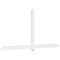 Ekena Millwork Eugene Architectural Grade PVC Gable Bracket, 108"W x 49 1/2"H x 2"D x 4"F, 11/12 Pitch GBP108X50X0204EUG00 - alternate 1